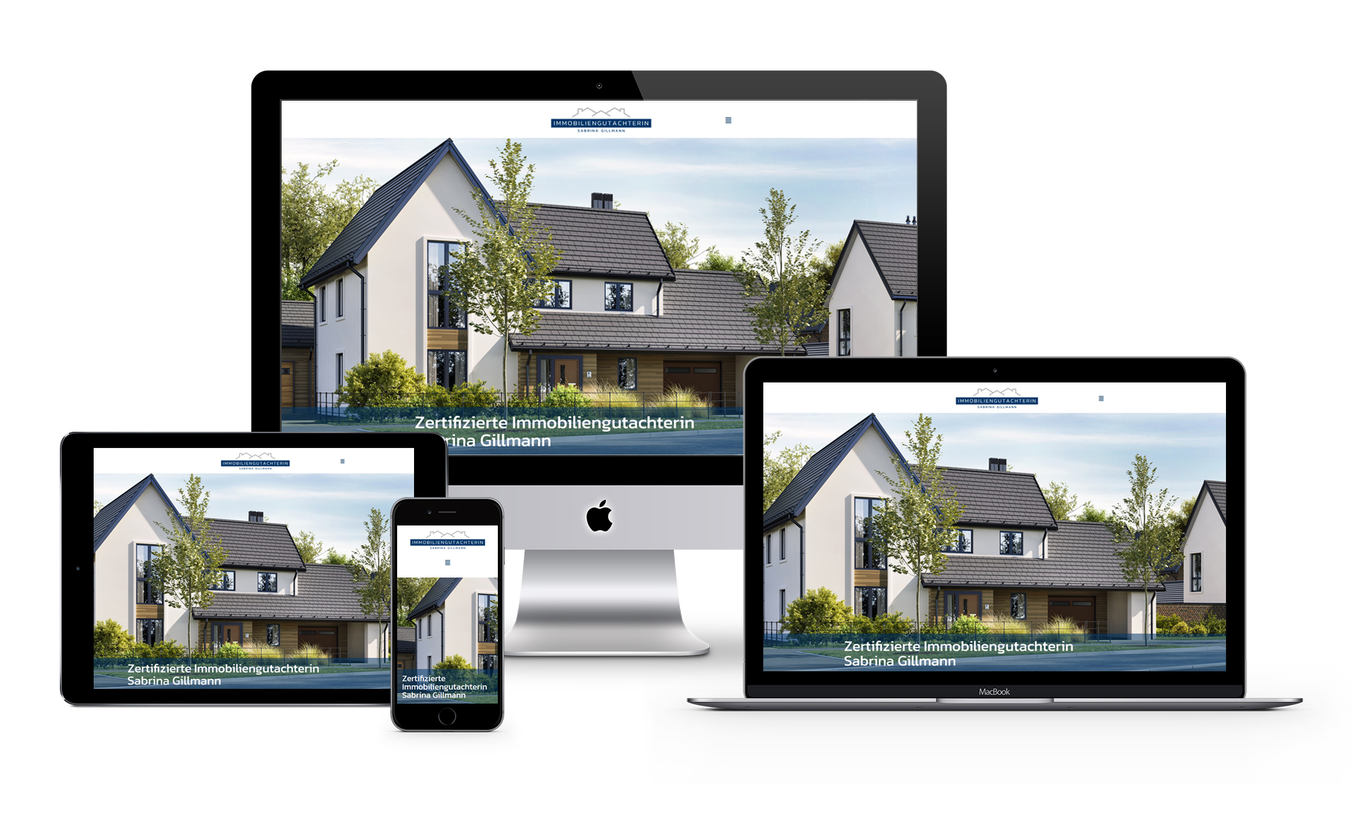 Redesign der Website von Immobiliengutachterin Gillmann