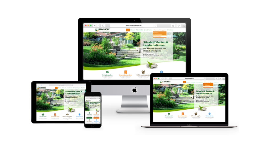 Website-Entwicklung für Walter Stinshoff Garten & Landschaftsbau